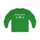 Sláinte Mhath Long Sleeve Tee, Perfect Gift for Beer Lovers, Celebrate with Style, Unisex Shirt for Festivals, Irish Pride Apparel